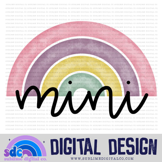 Mini - Pastel Rainbow • Colorful Designs • Instant Download • Sublimation Design