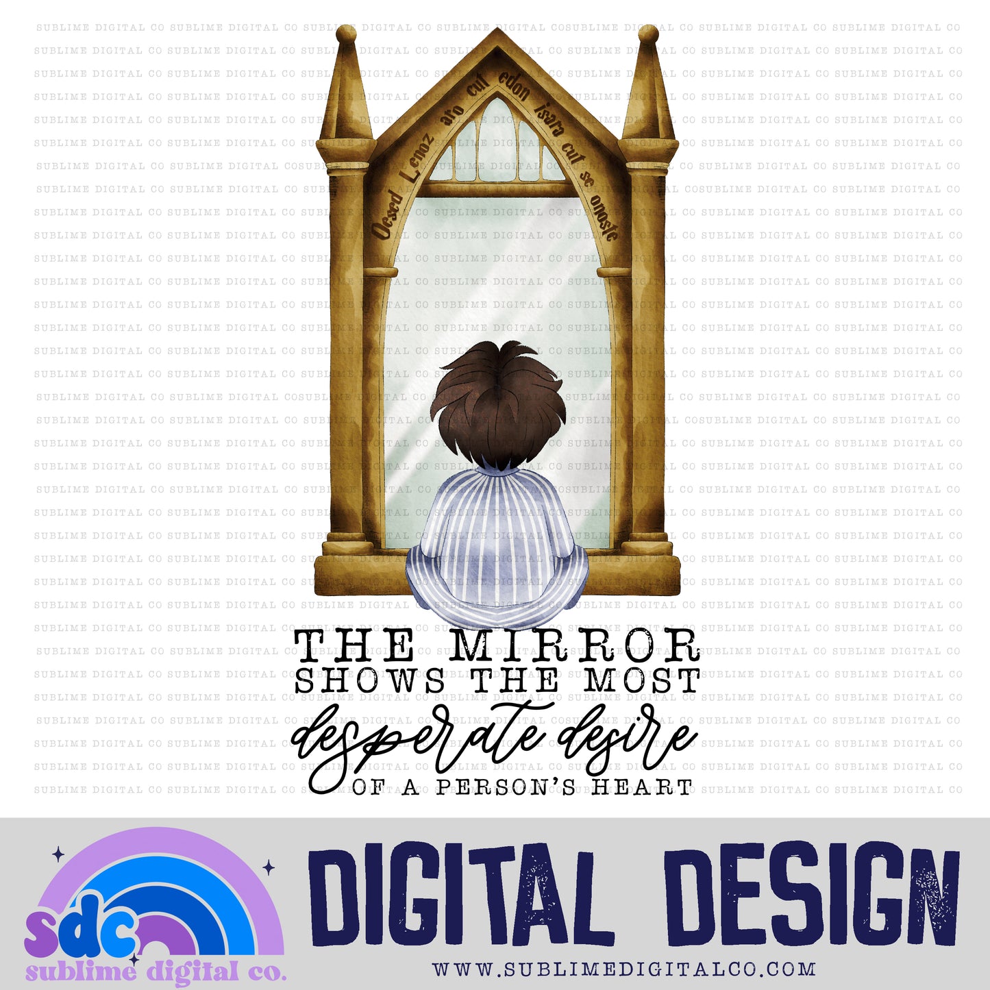 The Mirror • Wizards • Instant Download • Sublimation Design