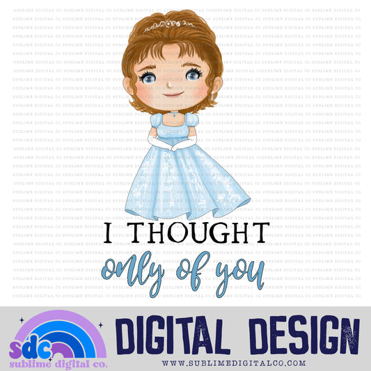 I Thought Only of You • Regency-Era • Instant Download • Sublimation Design