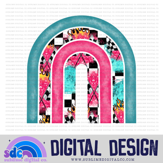 Racing • Rainbow • Elements • Digital Design • Instant Download • Sublimation