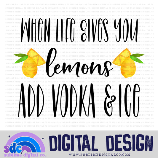 Vodka & Ice • Instant Download • Sublimation Design