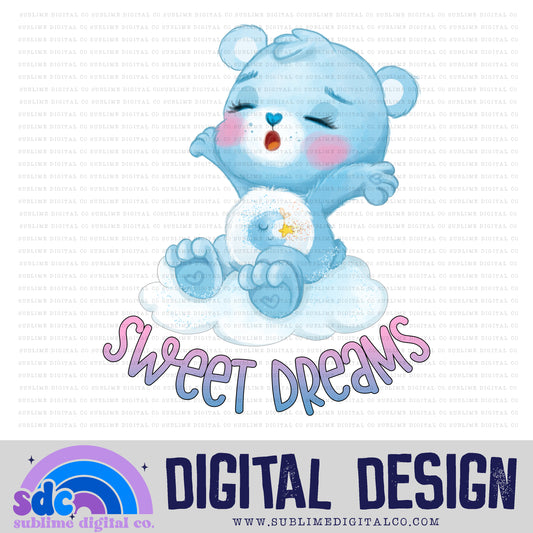 Sweet Dreams • Rainbow Bears • Instant Download • Sublimation Design