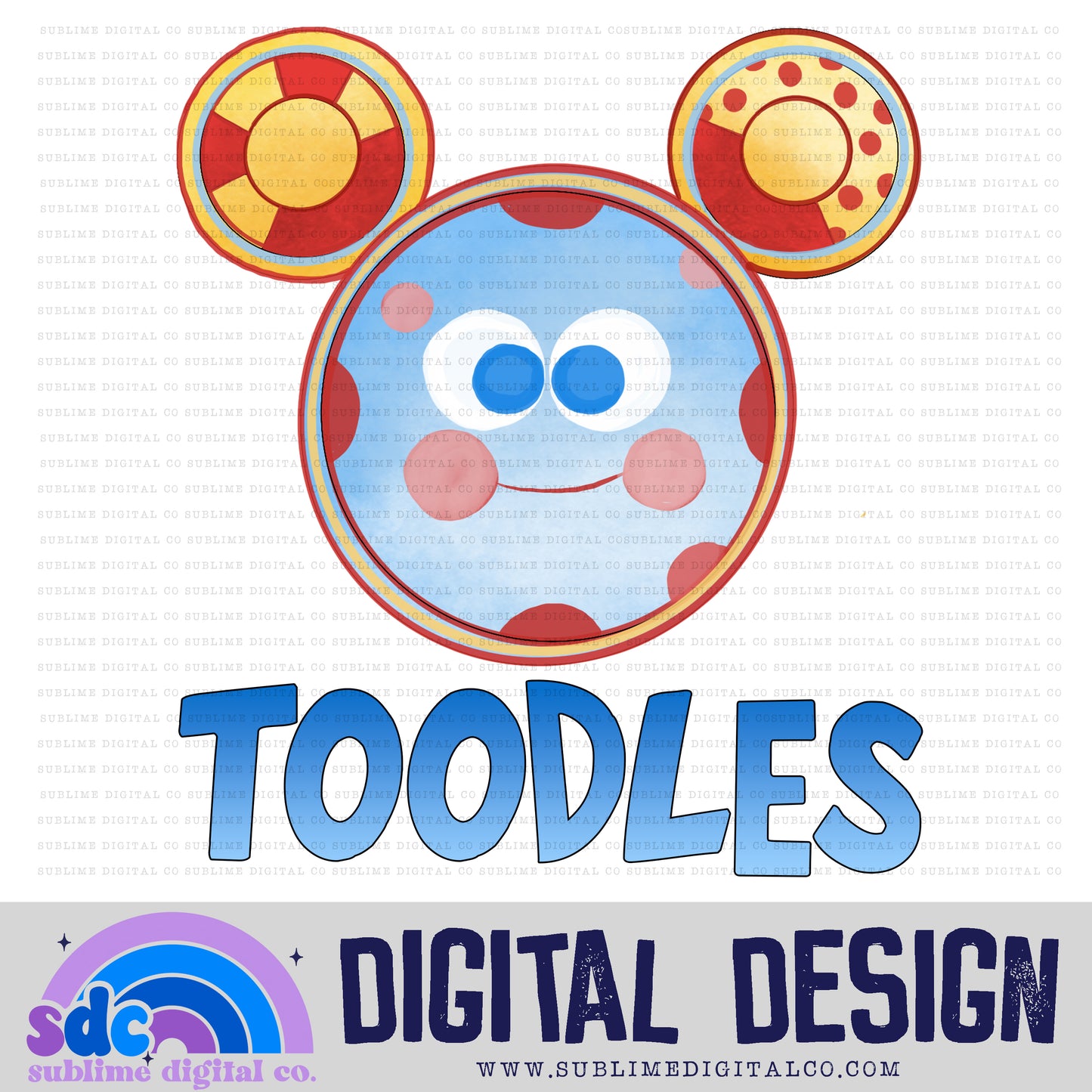 Toodle • Clubhouse • Instant Download • Sublimation Design