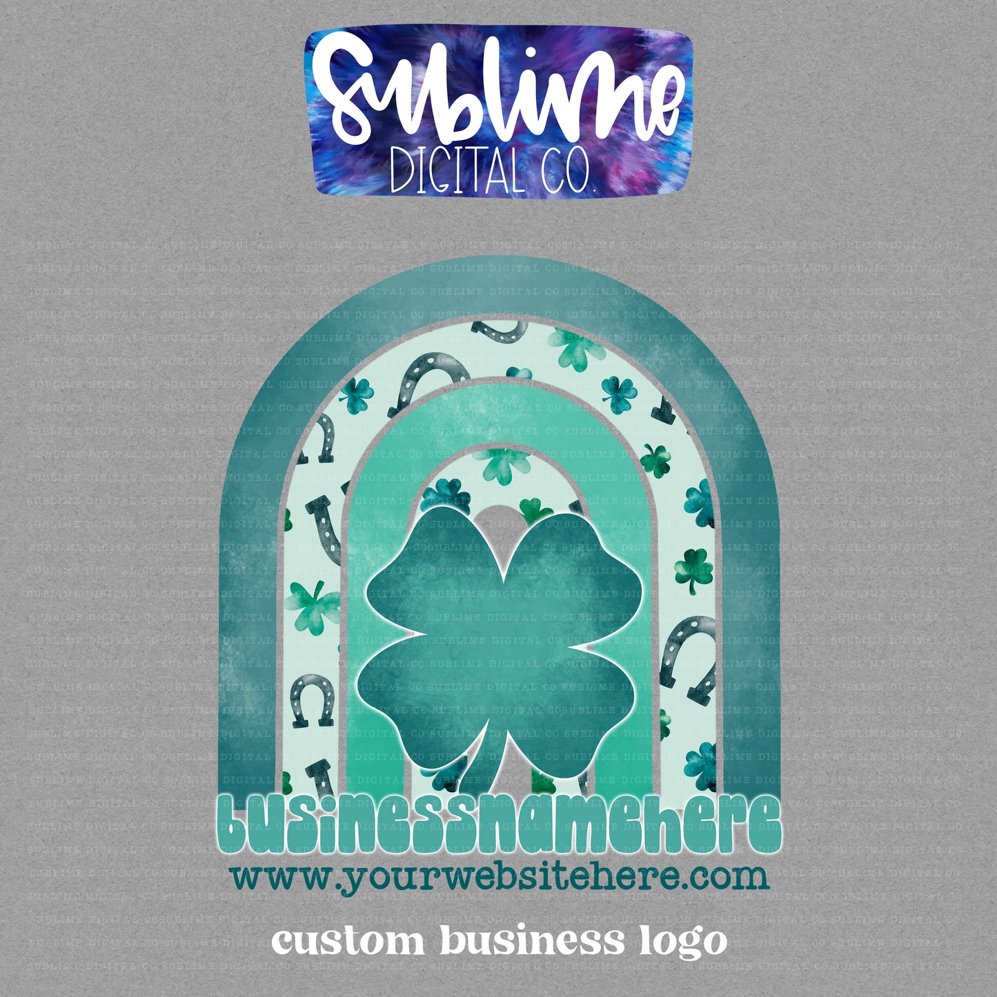 Shamrock Rainbow • Custom Logos • Custom Digital Designs