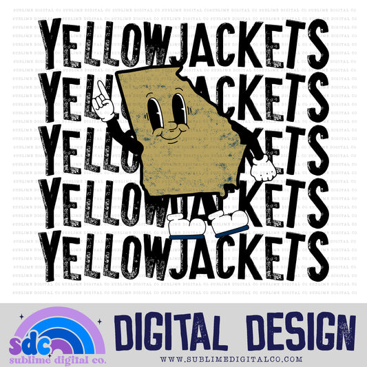 Yellowjacket • Sports • Instant Download • Sublimation Design