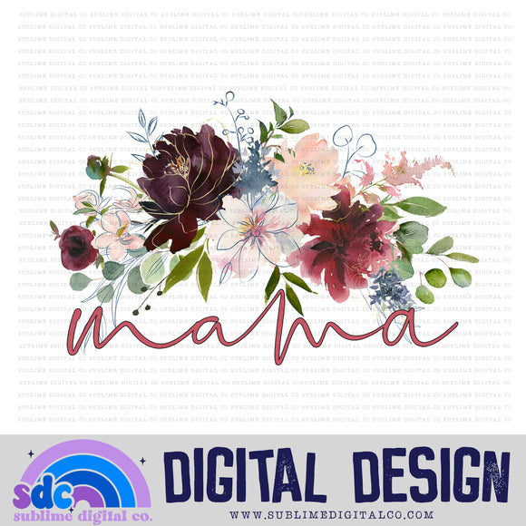 Mama + Mini Florals • Matching with Mama • Instant Download • Sublimation Design