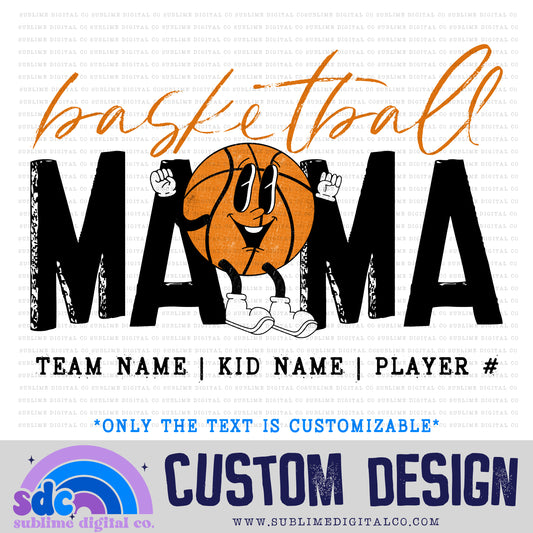 Basketball Mama - Retro Character • Customs • Sports • Instant Download • Sublimation Design