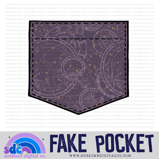 Astronomy - Purple • Fake Pocket • Wizards • Instant Download • Sublimation Design