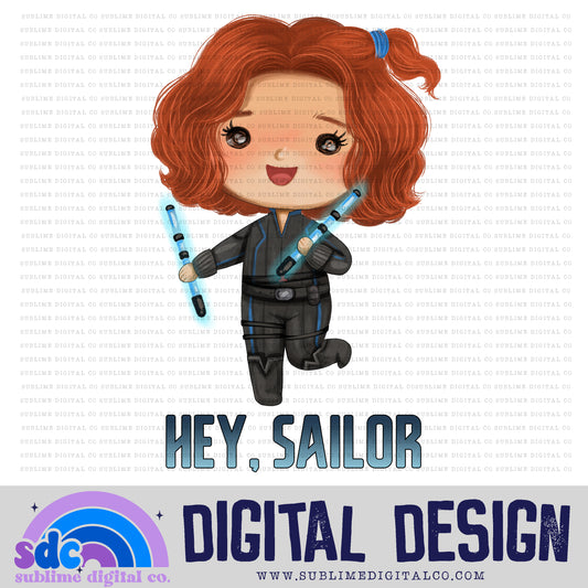 Hey Sailor • Baby Heroes • Instant Download • Sublimation Design