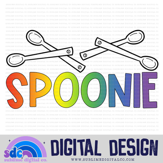 Spoonie - Rainbow • Mental Health Awareness • Instant Download • Sublimation Design