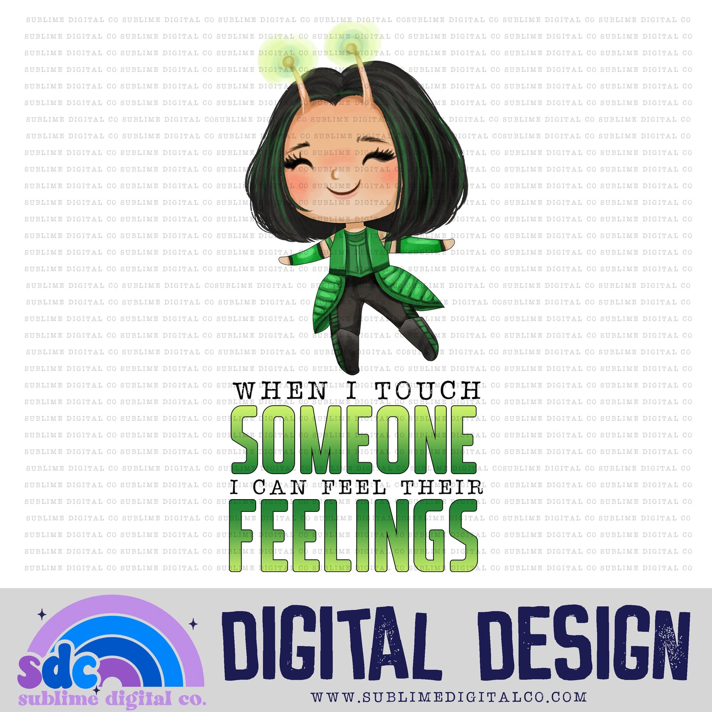 I Can Feel Their Feelings • Baby Heroes • Instant Download • Sublimation Design
