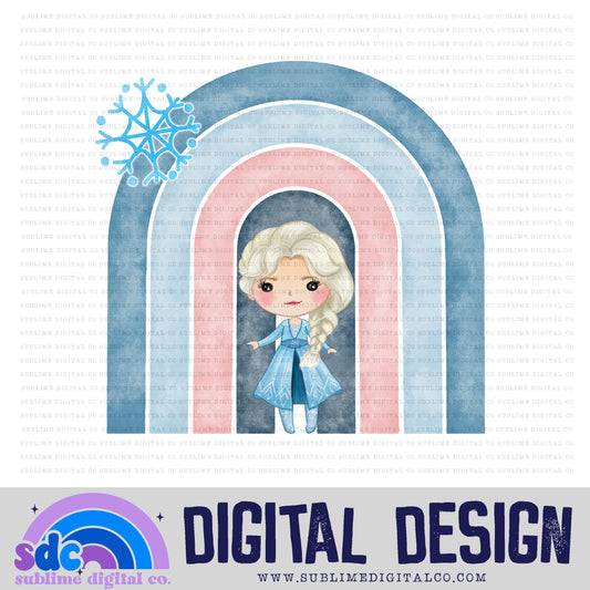 Snow Queen • Rainbows • Instant Download • Sublimation Design