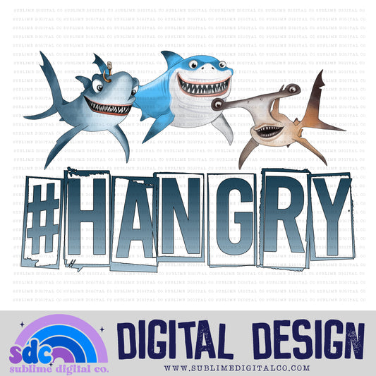 #Hangry • Sea Life • Instant Download • Sublimation Design