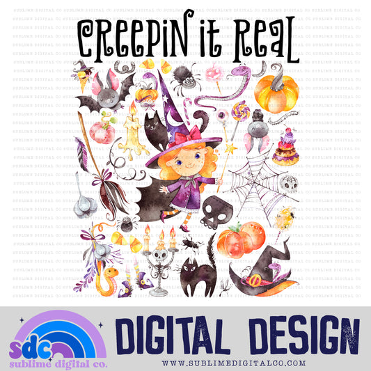 Creepin It Real 2 • Halloween • Instant Download • Sublimation Design