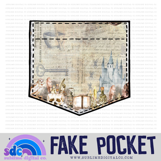 Wizard School • Fake Pocket • Wizards • Instant Download • Sublimation Design