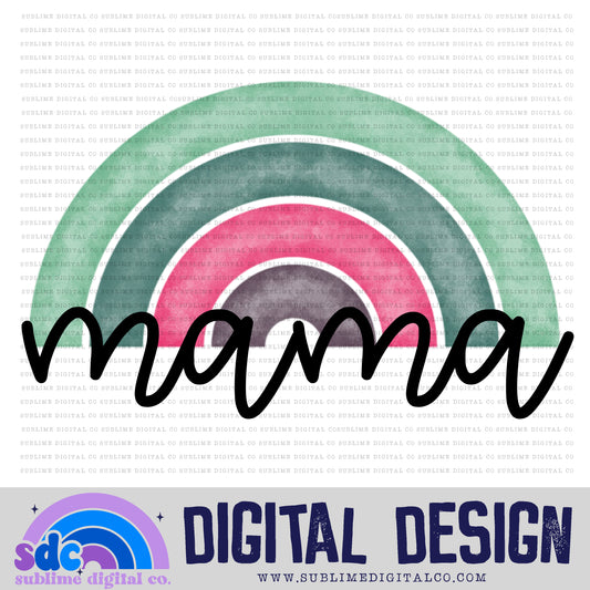 Mama - Rainbow 3 • Colorful Designs • Instant Download • Sublimation Design