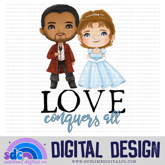 Love Conquers All • Regency-Era • Instant Download • Sublimation Design