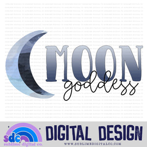 Moon Goddess • Witchy • Instant Download • Sublimation Design