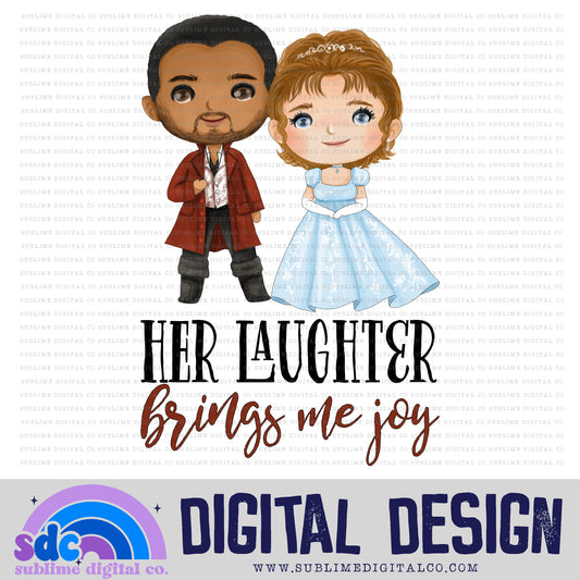 Her Laughter Brings Me Joy • Regency-Era • Instant Download • Sublimation Design