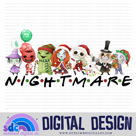 Nightmare • NBC • Instant Download • Sublimation Design