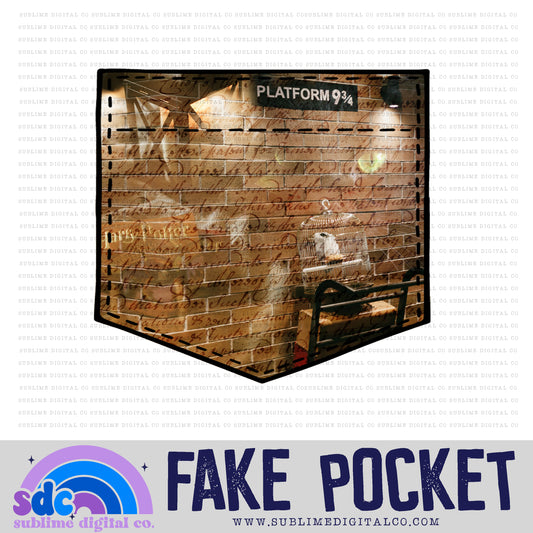 Platform • Fake Pocket • Wizards • Instant Download • Sublimation Design