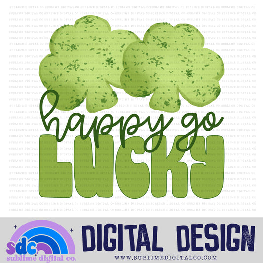 Happy Go Lucky | St Patrick's Day | Sublimation Design | Instant Download | PNG File