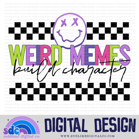 Weird Memes Build Character - Pink/Purple • Mama • Instant Download • Sublimation Design