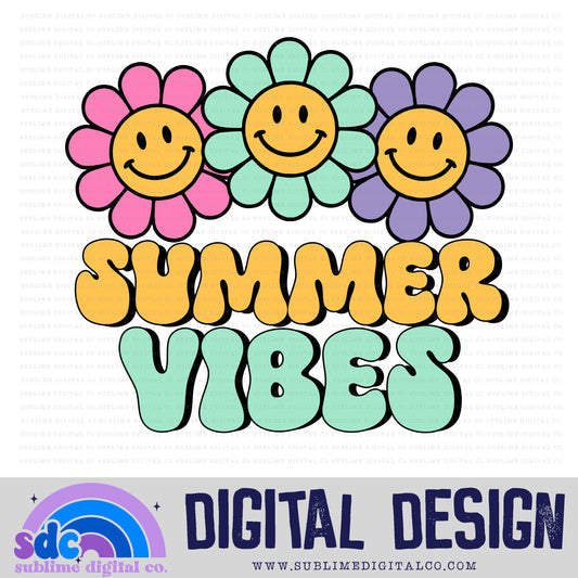 Summer Vibes • Retro • Instant Download • Sublimation Design