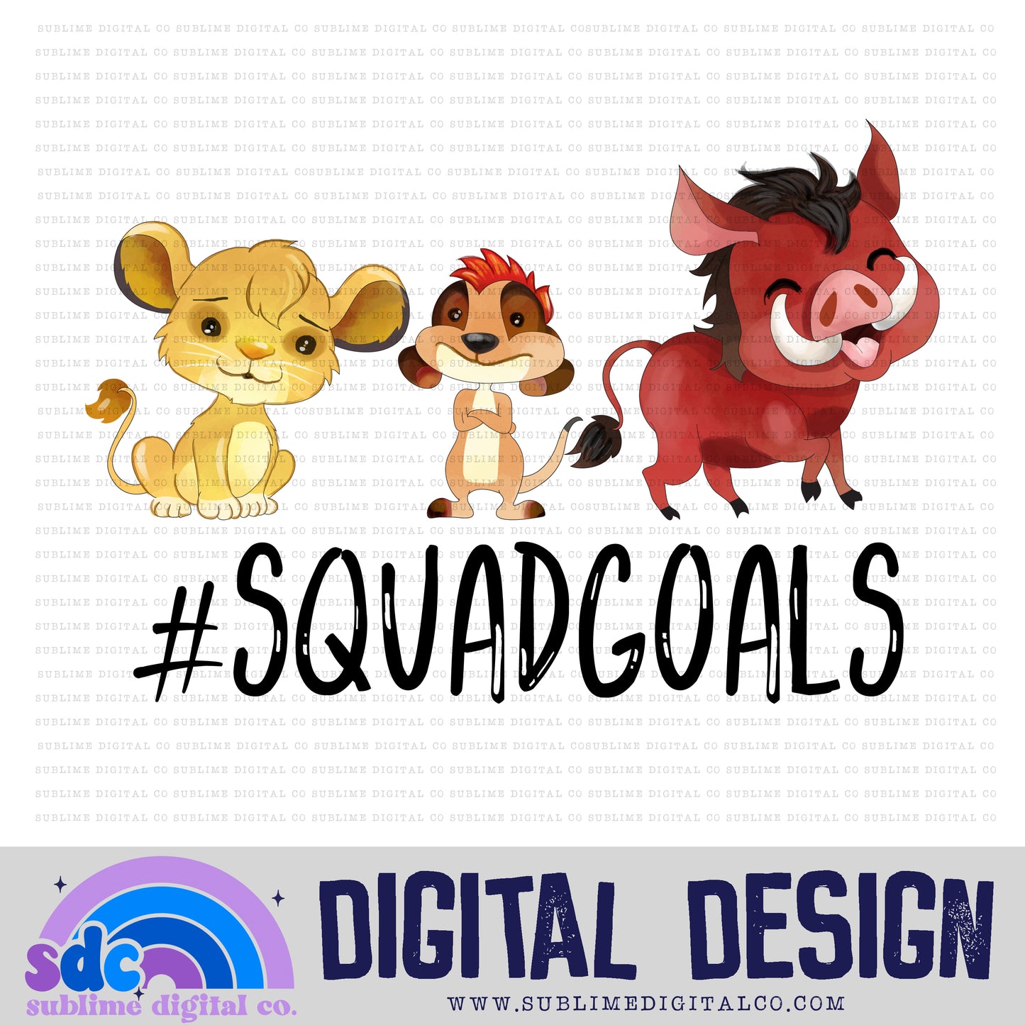 Squad Goals • Safari • Instant Download • Sublimation Design