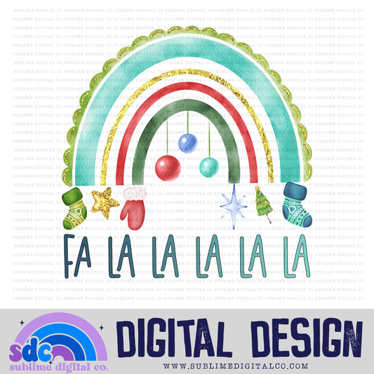 Fa La La • Christmas • Instant Download • Sublimation Design