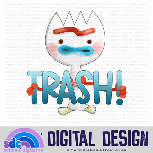 Trash • Toys • Instant Download • Sublimation Design