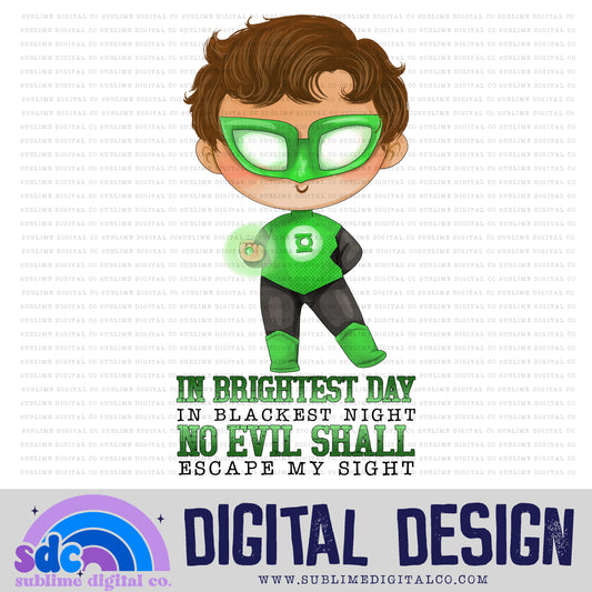 No Evil Shall Escape My Sight • Baby Heroes • Instant Download • Sublimation Design