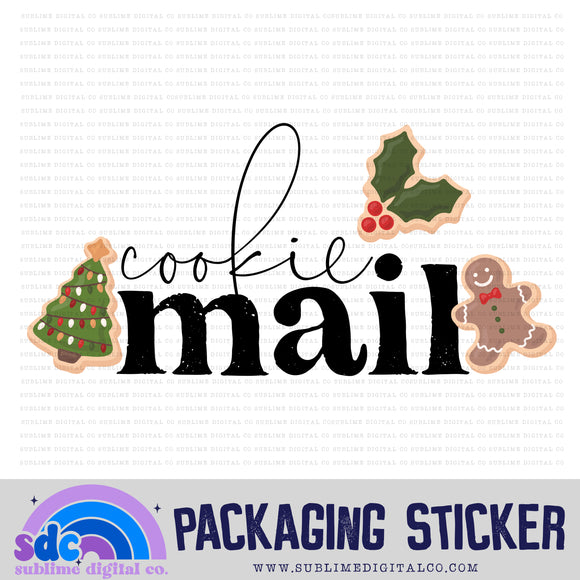 Christmas Cookie Mail | Small Business Stickers | Digital Download | PNG File