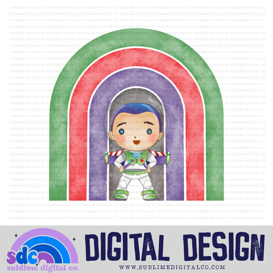 Space Guy Rainbow • Toys • Instant Download • Sublimation Design