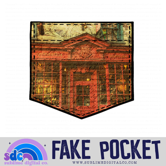 Wizard Sport Shop • Fake Pocket • Wizards • Instant Download • Sublimation Design