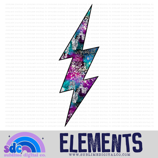 Mermaid 2 • Lightening Bolt • Elements • Digital Design • Instant Download • Sublimation