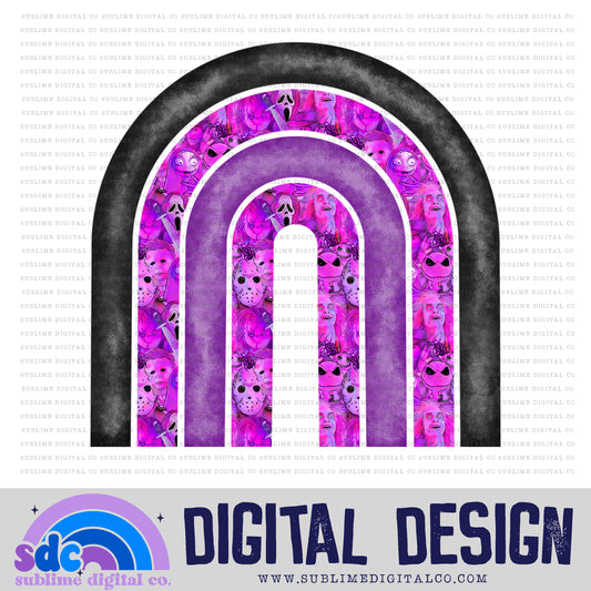 Pink Horror • Rainbow • Elements • Digital Design • Instant Download • Sublimation
