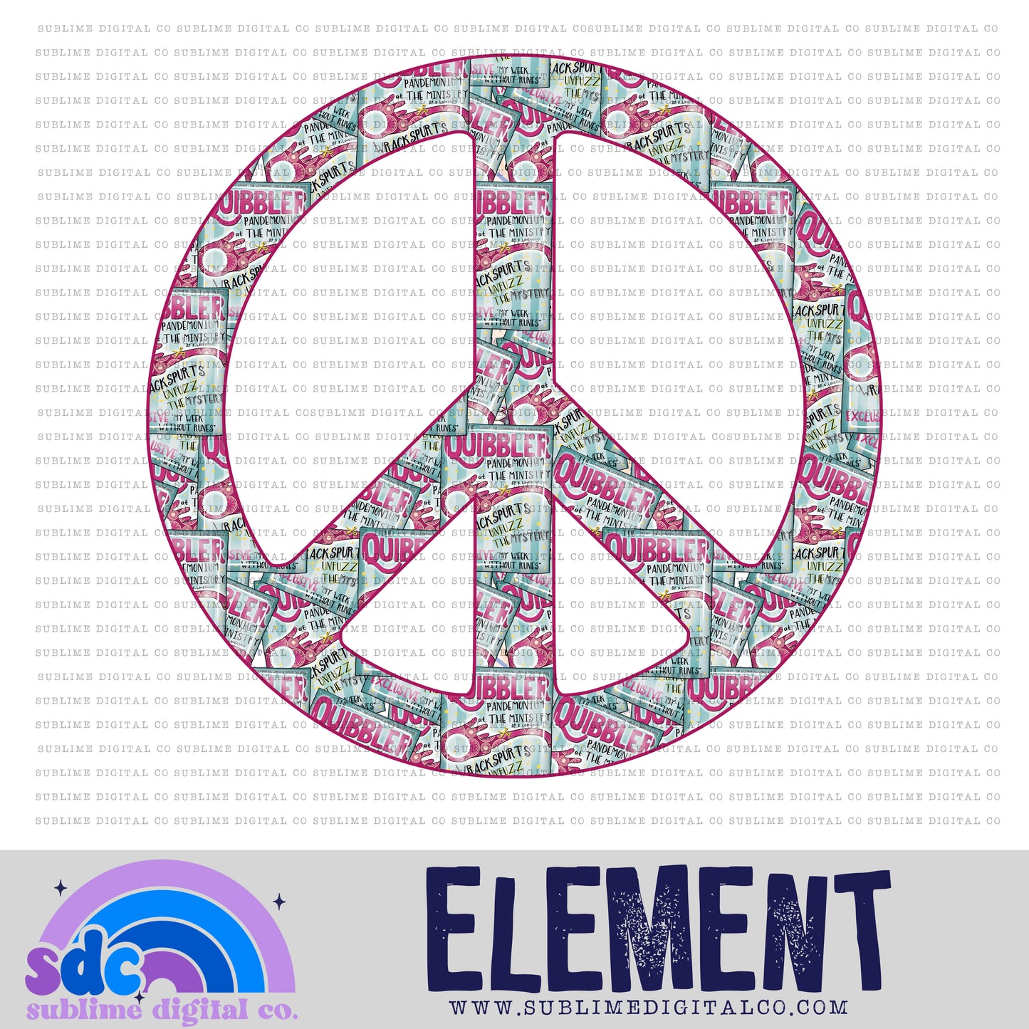 Peace • Element • Wizards • Instant Download • Sublimation Design