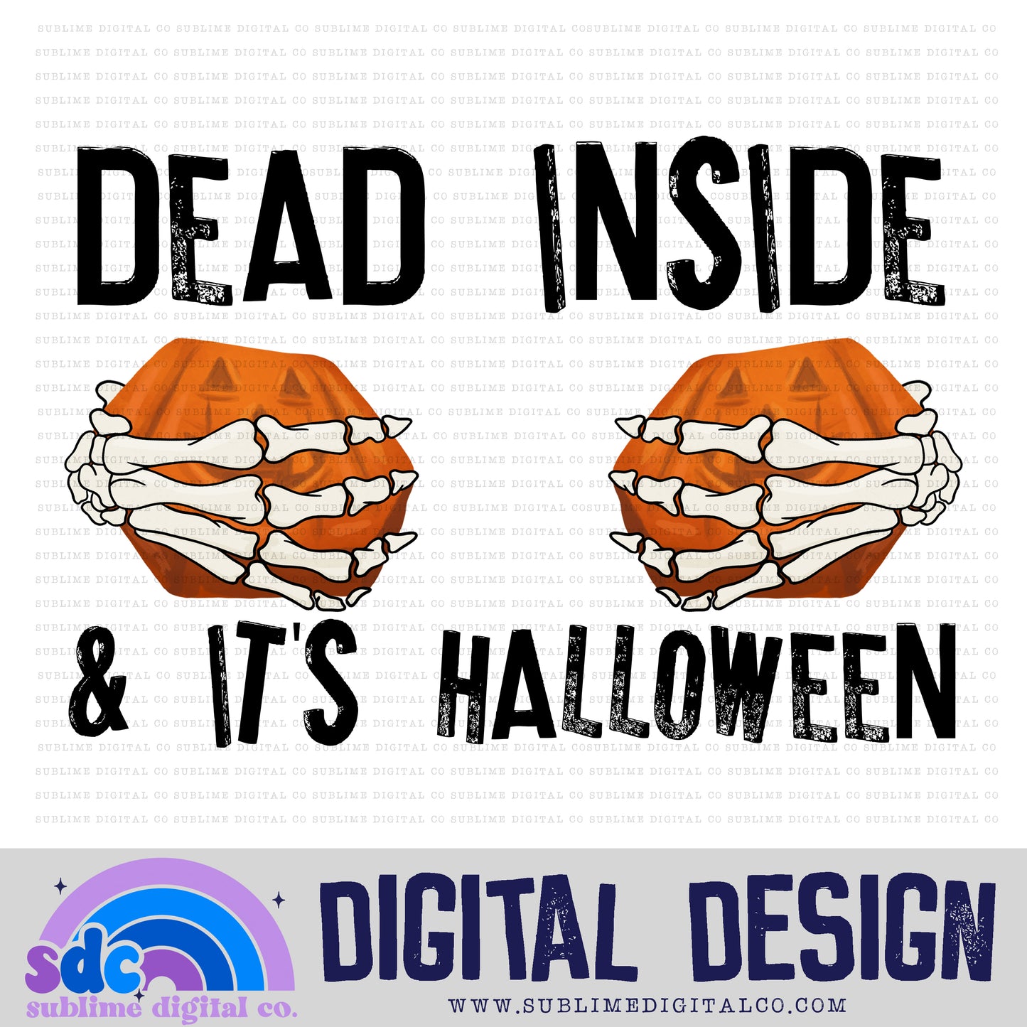 Dead Inside - Brownie • Halloween • Instant Download • Sublimation Design