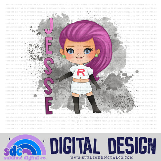 Rocket Girl • Mythical Creatures • Instant Download • Sublimation Design