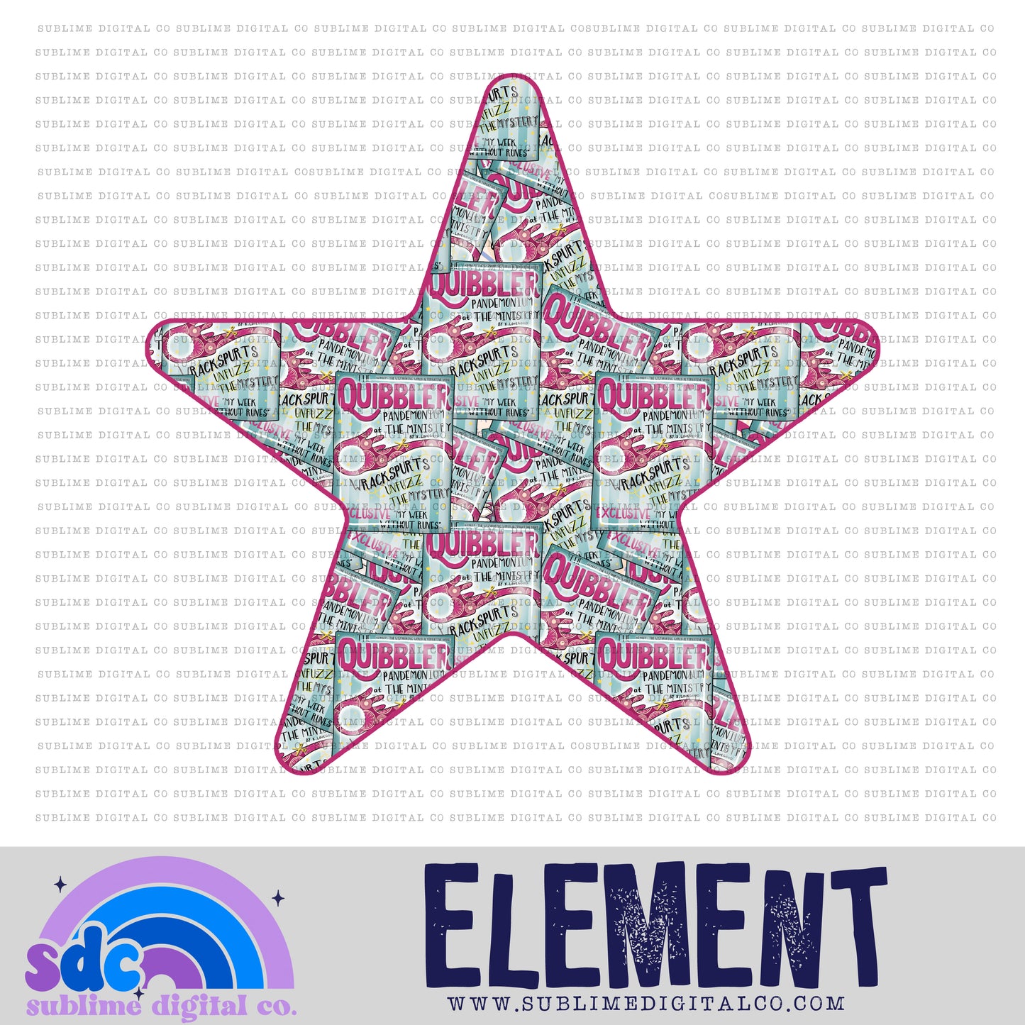 Star • Element • Wizards • Instant Download • Sublimation Design
