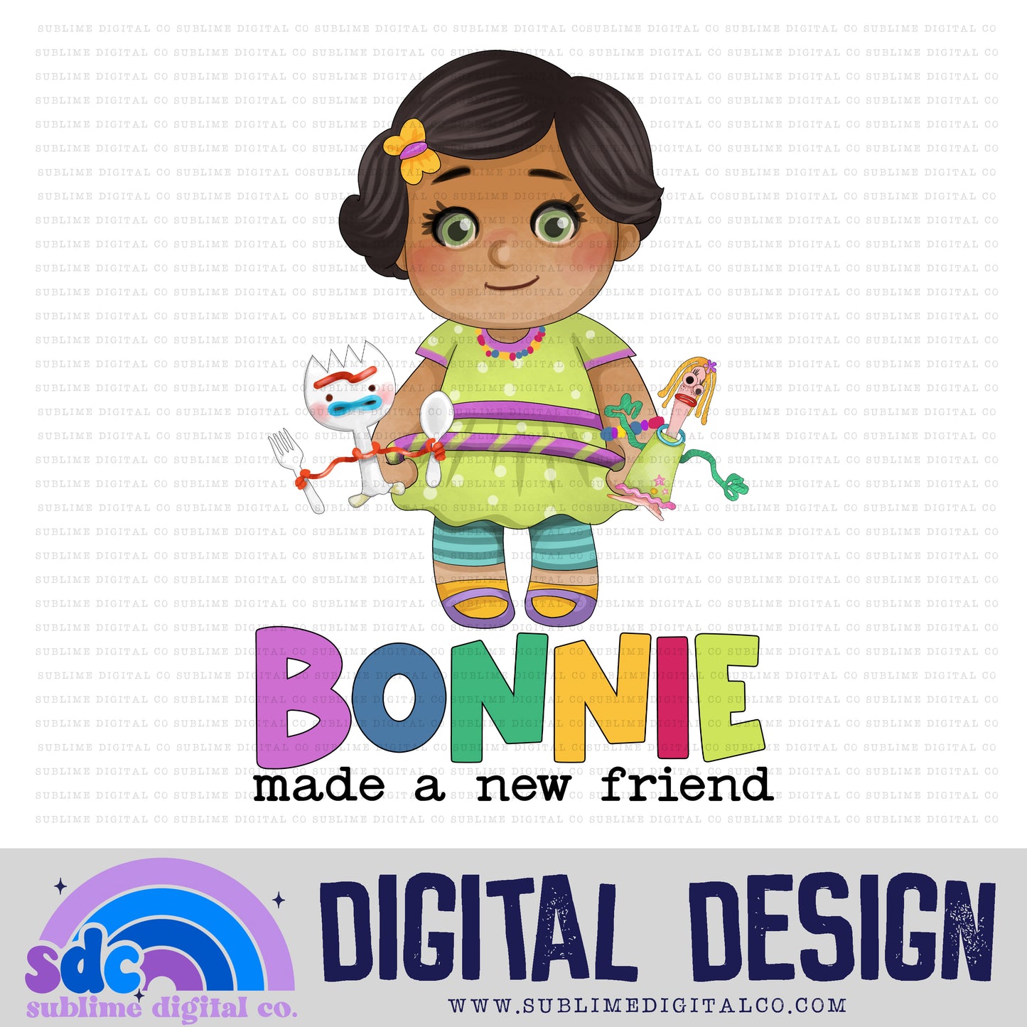 Bonnie • Toys • Instant Download • Sublimation Design