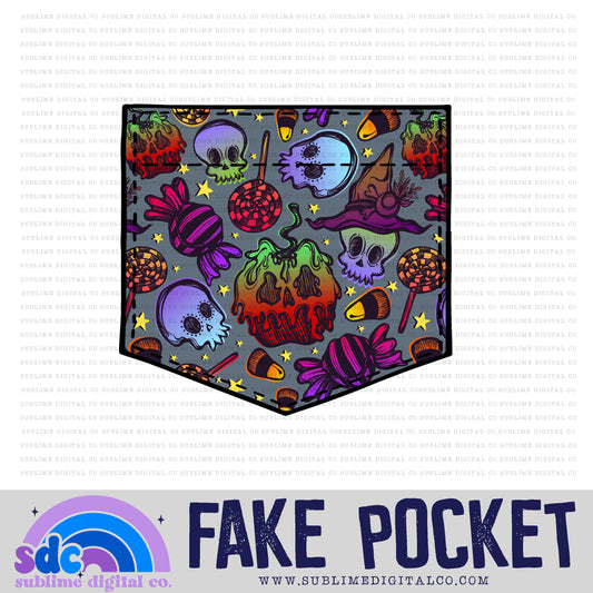 Halloween • Fake Pocket • Instant Download • Sublimation Design