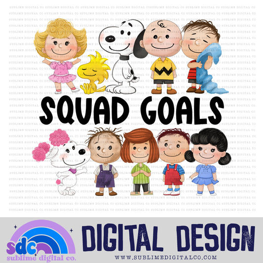 Squad Goals • Puppy & Friends • Instant Download • Sublimation Design