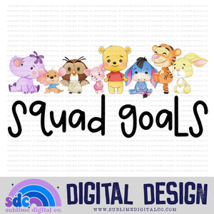 Squad Goals • Honey Bear • Instant Download • Sublimation Design