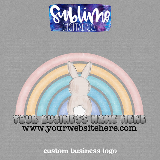 Pastel Easter Bunny • Custom Logos • Custom Digital Designs