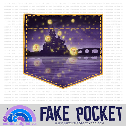 Lights • Fake Pocket • Tower Princess • Instant Download • Sublimation Design