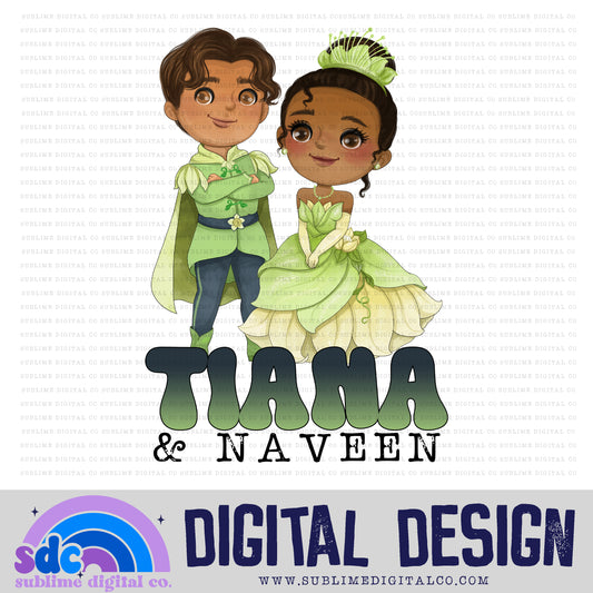 T & N • Princess Frog • Princesses • Instant Download • Sublimation Design