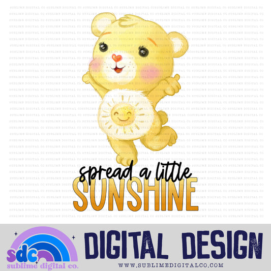 Spread A Little Sunshine • Rainbow Bears • Instant Download • Sublimation Design