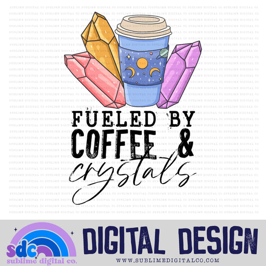 Coffee & Crystals • Witchy • Instant Download • Sublimation Design
